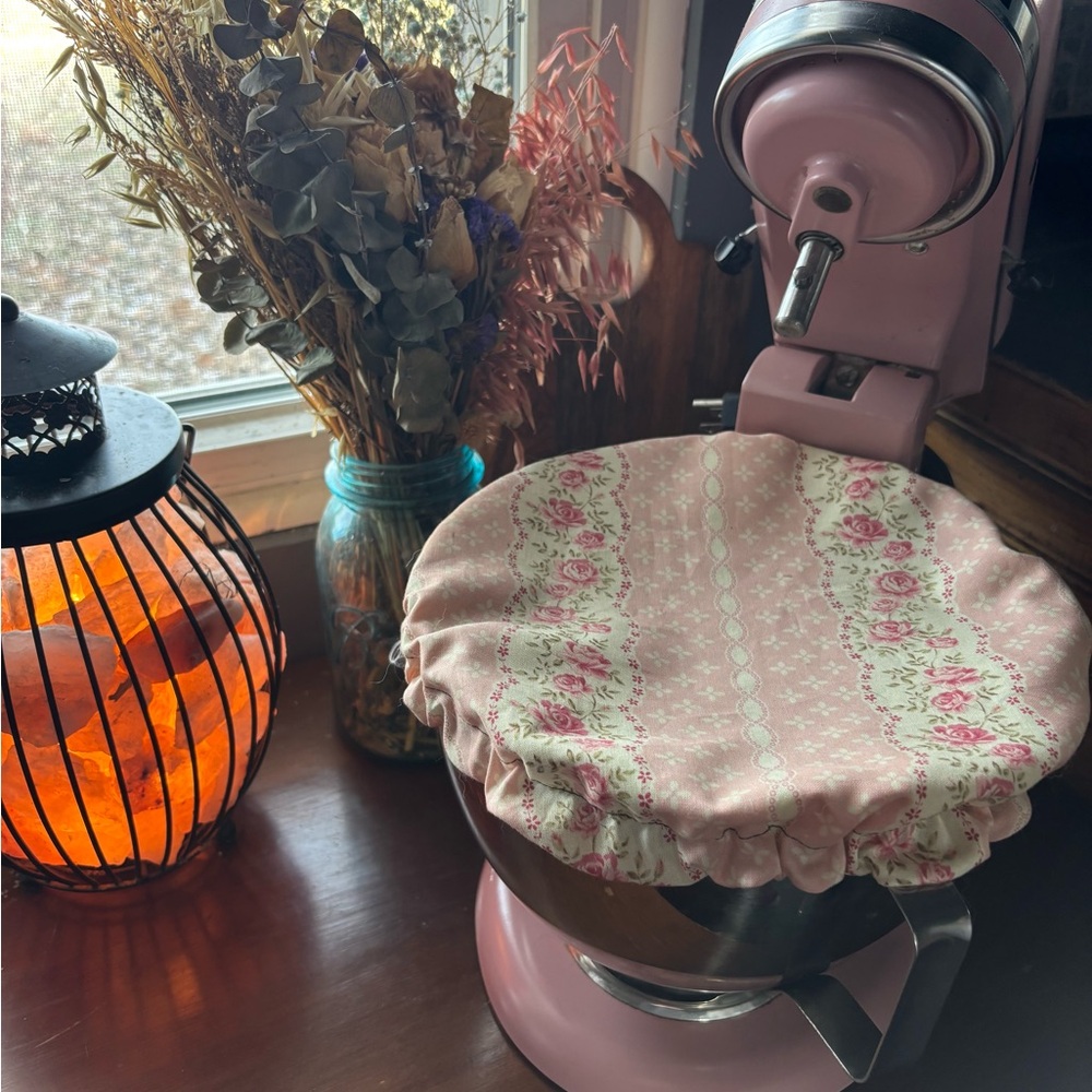 Pink Floral Mixer Cover